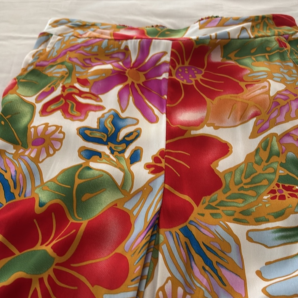 Cynthia Rowley Multicolor Floral Trousers - Picture 3 of 7